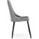 Stol on a metal frame is dark gray bark, metal/velor, black/gray 49x60x95 cm