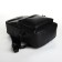 City backpack of artificial leather with lightning, 3 pockets, black color