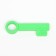Chewing toy "Key", TPR, 10 cm, green
