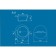 Kitchen Washing Ulgran U405-328, D = 495 mm, beige color