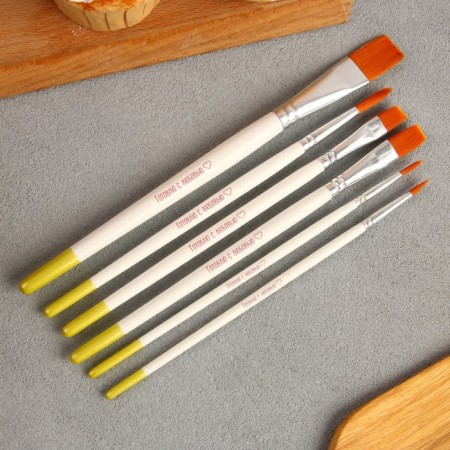 A set of confectionery brushes "I cook with love", 6 pcs-1