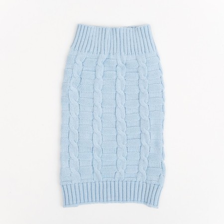 Sweater with openwork viscous, XS (DS 17, Osh 17, OG 23-27 cm), Blue-6