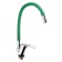 Kitchen mixer Zein Z2109, single -leaf, flexible spout, cartridge 40 mm, green/chromium