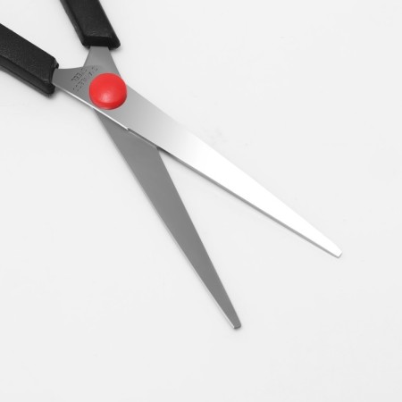 Hairdressing scissors with emphasis, blade - 5.5 cm, black/red color-3