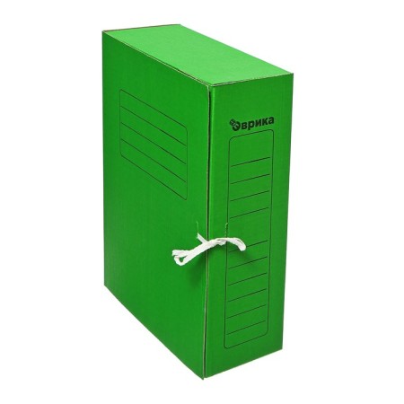 Archive folder with ties, microhofrocardon, 100mm, green, up to 900l.-2
