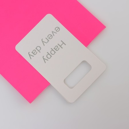 Gift package with a cut handle 26 x 32 x 10 cm, fuchsia-2