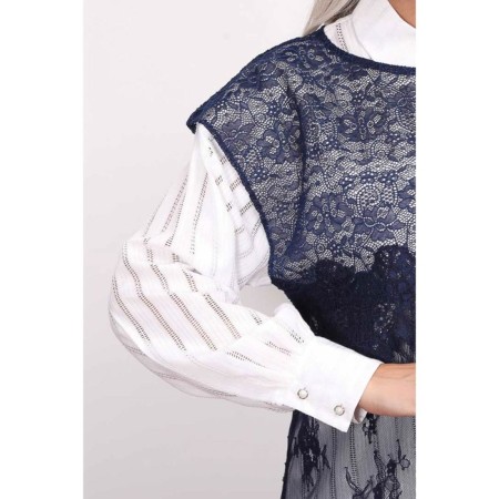 Women's tunic, size 42, blue color-13