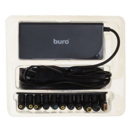 Buro BUM-0221B90 power adapter, automatic, 90W, 12V-20V 11-pereb., 4.5a 1xusb, 2.4a-2