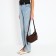 Baget bag with zipper, brown color