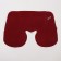 Pillow for the neck is road, inflatable, 38 × 24 cm, burgundy color