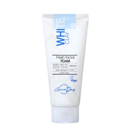 Grace Day foam, brightening and cleansing, with white clay, 180 ml-1