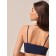 Female top on thin straps Top Spalla Stretta, size 44-46, deep blue color