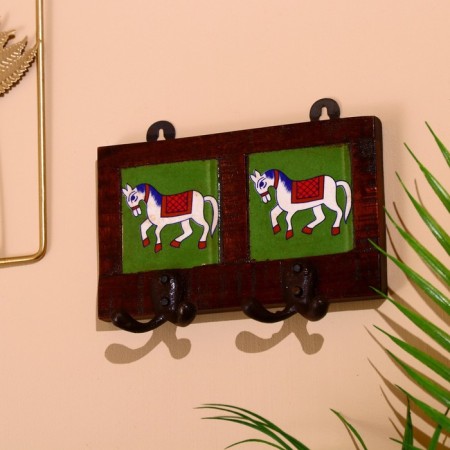 Horses hanger tree, 12*4*10cm, 2 hook mix-1
