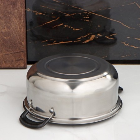 Stainless steel pan Promo, 2.3 l, 22 × 9 cm, with a lid-2