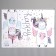 Interior plastic sticker "Two unicorns with hearts and wings" 45x60 cm