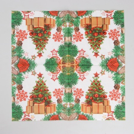Paper Napkins "Christmas tree", set, 20 pcs., 33 × 33 cm-1