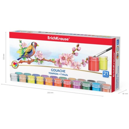 Gouache erichkrause, 21 color for 20 ml-5