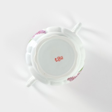 Porcelain Sugar "Lilac", 550 ml, with a lid-4