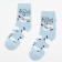Women's socks minku "Sleep", white/blue color, size 38-39 (25 cm)