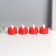 LED candles, nightlights LED RISALUX “For terrible rituals” set of 4 pcs., Red, RGB, 3.5 × 3.5 × 4 cm