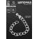 Twisted chain is twisted with a decorative peel-drill, 5.5 cm, 4.5 × 3.5 mm, (set of 5 pcs.), Color silver