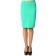 Female skirt, size 44, green color