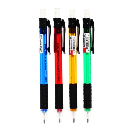 Mechanical pencil, Cello "Supreme", 0.7 mm, flu, with an eraser, assorted-1