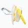 Set: nipple - dummy with the holder "flowers", orthodontic, +6 months, yellow color