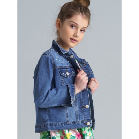 Denim jacket for girls, height 170 cm-1