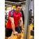 Sports T -shirt male ise, size 48, red color