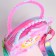 Bag's bag with lightning, pink/blue color