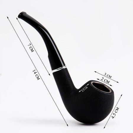Tobacco smoking pipe "Commander", classic, L-14 cm