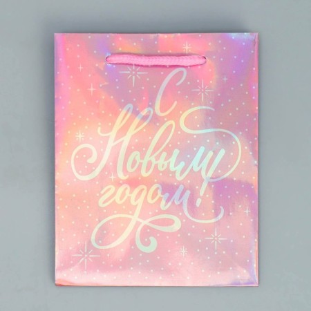 Packet holographic "Tenderness", S 12 x 15 x 5.5 cm, New Year-4