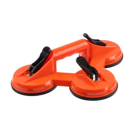 Vacuum suction cupid for gluing glasses in the car, d 12 cm, orange