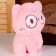Soft toy "cat" with glasses, 20 cm, pink color