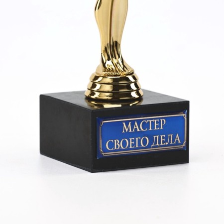 Cup of the Award Figure “Master of your Fail”, Oscar, plastic, Star stand, 18 x 6 cm-3