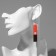 Acryl Earrings "Japan" Hanafuda, the color is red-black
