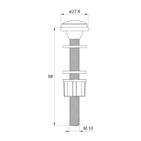 IDDIS F012400-02K toilet reinforcement, lower eyeliner, two plum levels-2