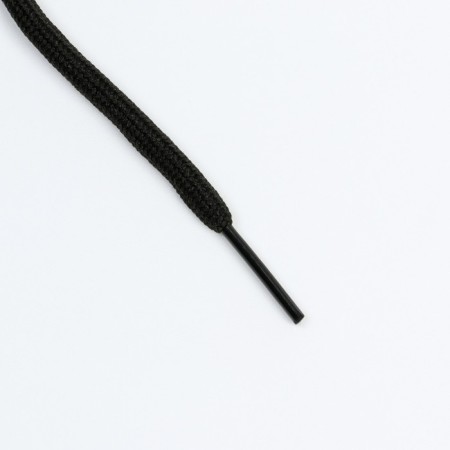 Round shoelaces 5 mm, 110 cm, black color, steam-1