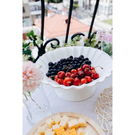 Take for desserts Porcelain Magistro "Flower", D = 21.5 cm-8