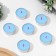 A set of tea candles flavored in the Blue Ice sleeve, 6 pieces