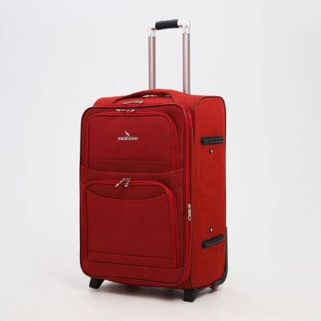 Small suitcase 24 "on lightning, code castle, with extension, red color