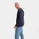 Male sweatshirt, dark blue color/Print mix, size 48 (l)