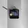 Wall clock, interior "strip", silent, 35 x 35 cm