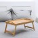 Breakfast table for breakfast with folding legs, 50 × 30 × 23 cm, bamboo