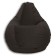 The hand-bag “Pear” is positive Real a, size l, diameter 80 cm, height 100 cm, velor, color gray color