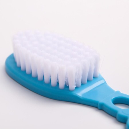 Hair care kit: comb and brush, “bear”, blue color-8