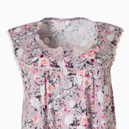 Night shirt female "rose", pink color, size 54-1