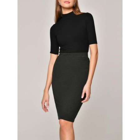Women's skirt Miss Grace, size m, color Black Melange