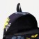 Youth backpack from textiles with a zipper, 4 pockets, black/yellow color